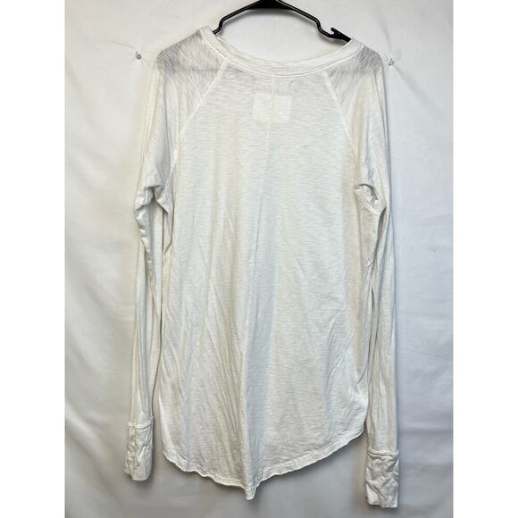 We The Free Women's XS Long Sleeve Pullover Round Neck Sheer T Shirt - Picture 7 of 7
